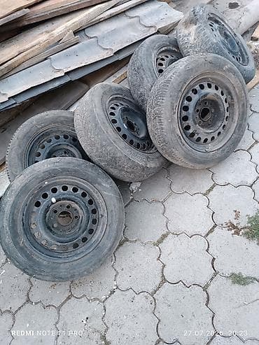bbs diska: Комплект автомобильных колес на штампованных стальных дисках. Состав — 3