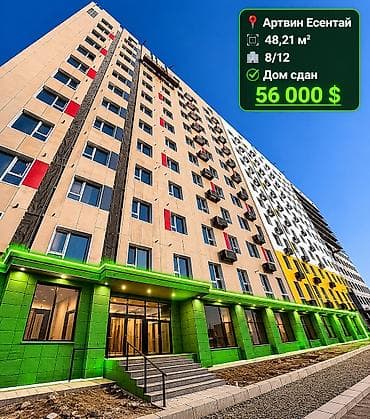псо нбк: 2 комнаты, 48 м², Элитка, 8 этаж, Готовая ПСО (под самоотделку) — 3