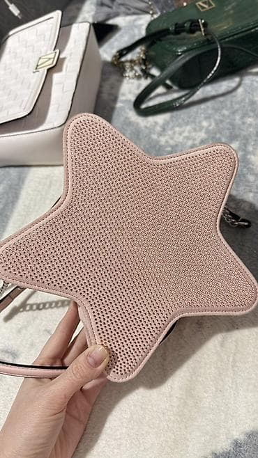 чехлы на xs: Сумка-кроссбоди в форме звезды VS - Цвет: пудрово-розовый - Материал — 1