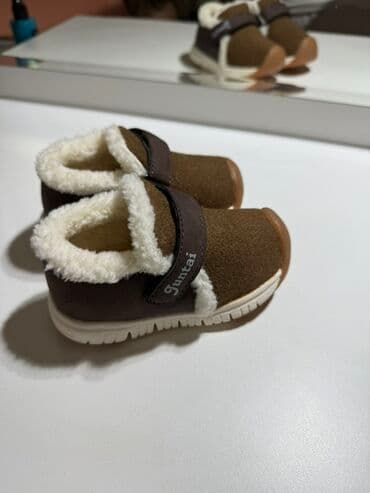 аляски обувь: ПРОДАЮ классные детские теплые ботиночки - Цвет: коричневый с — 4
