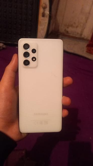 Техника и электроника: Samsung Galaxy A52, Б/у, 128 ГБ, цвет - Белый, 2 SIM — 2