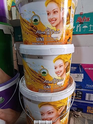 Клей: Краска Alina Paint UNI — моющаяся латексная краска для внутренних — 1