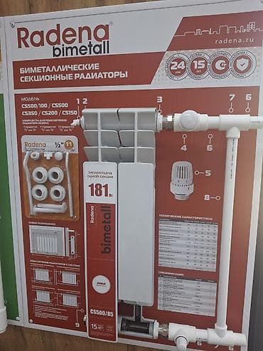 Радиа́торы отопления Radena Bimetall — секционные биметаллические - — 1