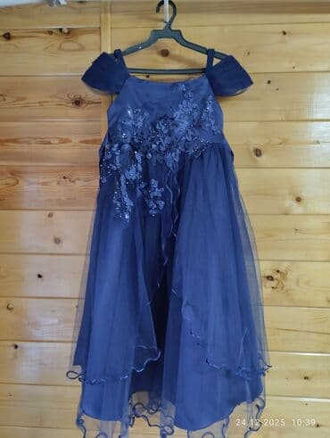 платья снежинки: Детское платье, цвет - Белый, Новый — 6