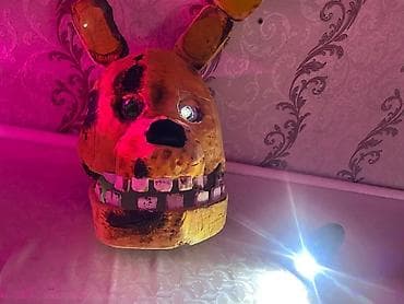малыш йода: Маска персонажа The yellow rabbit (FNaF) — косплей/декор - Ручная — 2