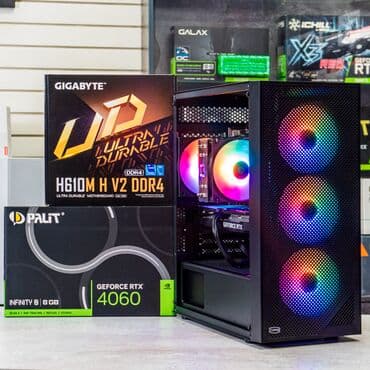 старые видеокарты: Компьютер, ядролор - 6, Оюндар үчүн, Жаңы, Intel Core i5, NVIDIA GeForce RTX 4060, SSD — 1