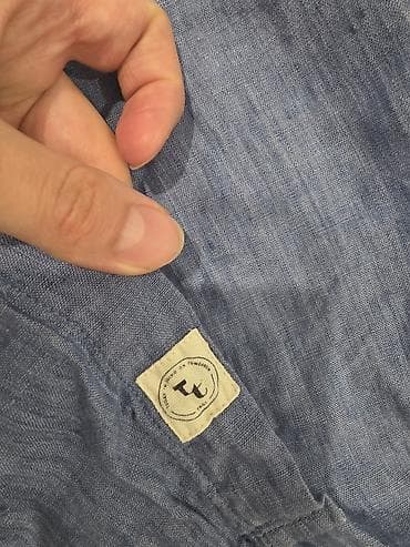 ночные рубашки: Льняная мужская рубашка TNGT (Today Going On Tomorrow) - Материал — 4