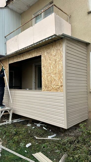 ремонт деревянных межкомнатных дверей: Услуги по изготовлению и обшивке балконов и лоджий «под ключ» - — 21