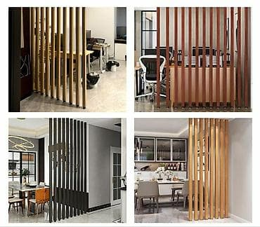 Декоративные рейки/реечные перегородки для интерьера и фасадов -