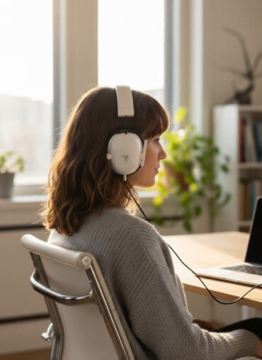 аукцион номер бишкек: Игровая гарнитура Razer BlackShark V2 X White Edition (проводная) - — 1