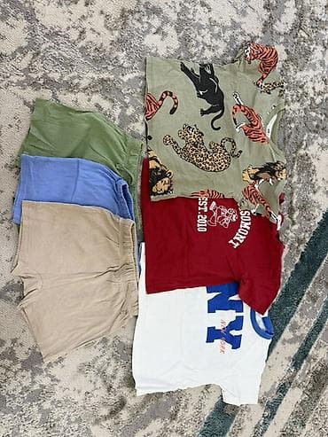 рубашка зара: Комплект, цвет - Бежевый, Б/у — 1