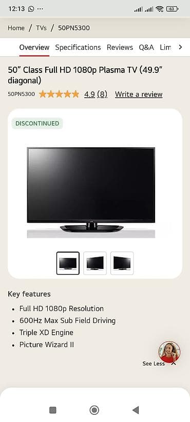LG 50PN5300 — 50" () плазменный телевизор Full HD 1080p. Флагман