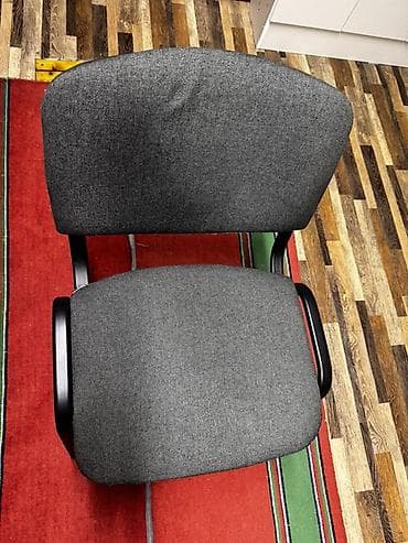 Окна и комплектующие: Офисный стул, цвет - Серый, Другой материал — 1