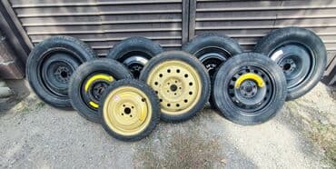 Колеса в сборе 165 / >80 / R 18, Лето, Б/у, Запаска, Легковые, Железные, отверстий - 5 at lalafo.kg Колеса в сборе 165 / >80 / R 18, Лето, Б/у, Запаска, Легковые, Железные, отверстий - 5