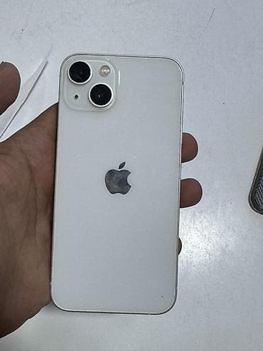 Срочно продаю IPhone 13 (белый цвет) - Корпус: плоские грани, матовый