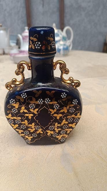 ориент часы: Штоф кобальт с золотом редкой расцветки в идеальном состоянии. Винтаж — 1