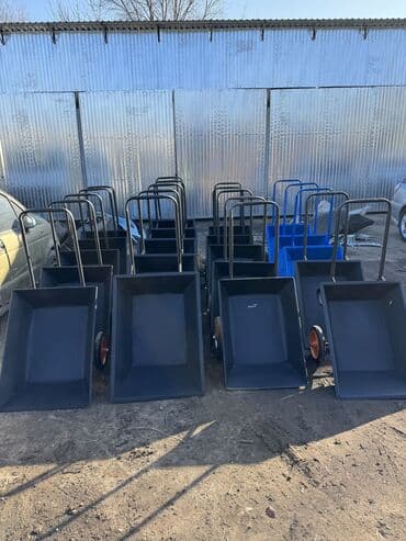 садовый измельчитель: Садово-строительная тачка и тележка, Стальная, Двухколесная, Новый — 4