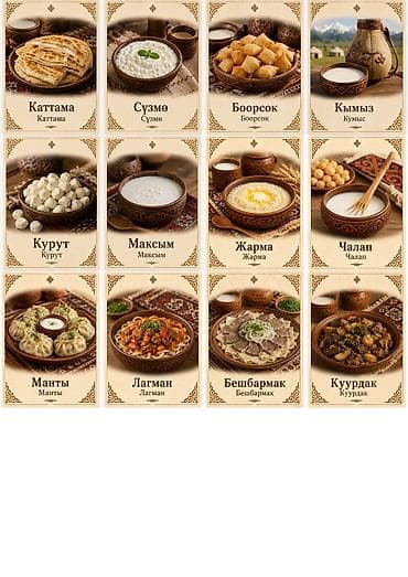 🇰🇬 Новая этносерия «Кыргызская культура» Карточки помогут детям