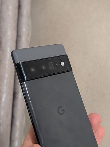 наушни: Google Pixel 6 Pro, Б/у, 256 ГБ, цвет - Черный, 1 SIM, eSIM — 4