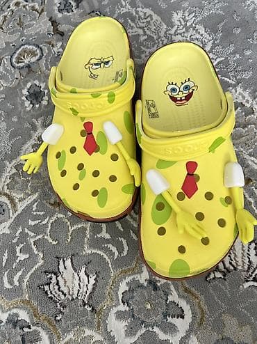 кроксы цена: Мужские сандалии, 39, 45, Crocs, Новый, цвет - Желтый, Самовывоз, Бесплатная доставка — 5