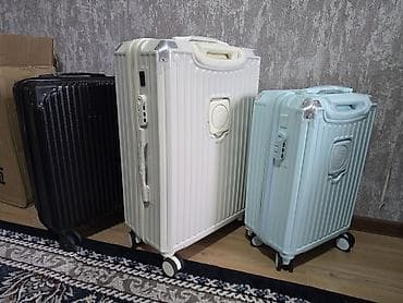 Аксессуары: Чемодан, Новый, Большой (более 70 л), Водонепроницаемость, Вращающиеся колеса на 360°, Кодовый замок — 6