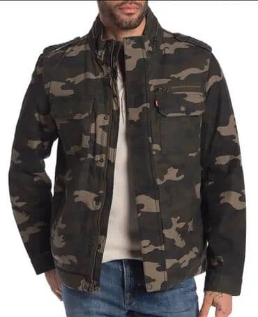 Мужская куртка, M, LeviS, Новый, цвет - Зеленый, Самовывоз