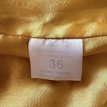 half zip: Стёганый женский жилет без рукавов - Цвет: горчично‑жёлтый - Размер — 3