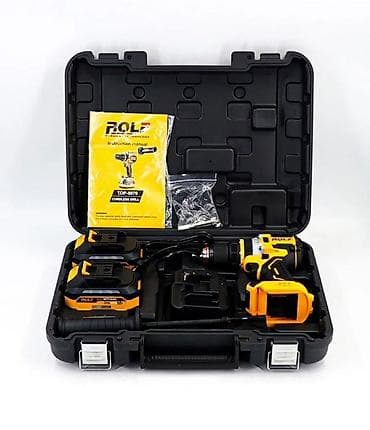 put up: Аккумуляторная дрель-шуруповерт ROLF TOP-5070 в кейсе Комплектация: - — 1