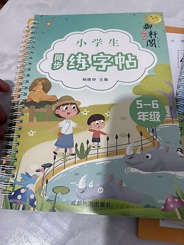 solutions pre intermediate workbook: Китайские прописи для начальной школы «小学生 同步练字帖» - Комплект тетрадей — 3