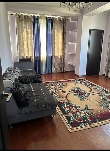 flat osh: 2 комнаты, 55 м², Городская больница №4 (ул. Айни) Элитка, 4 этаж, Косметический ремонт — 2