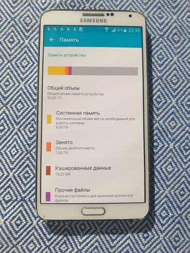 galaxy tab: Samsung Galaxy Note 3, Б/у, 32 ГБ, цвет - Белый, 1 SIM — 3