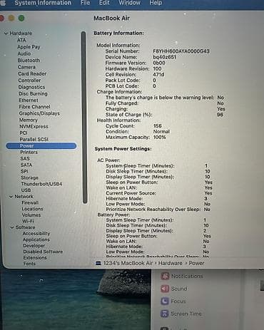 макбук: Ультрабук, Б/у, Apple M4, ОЗУ, RAM: 16 ГБ, В рассрочку — 5
