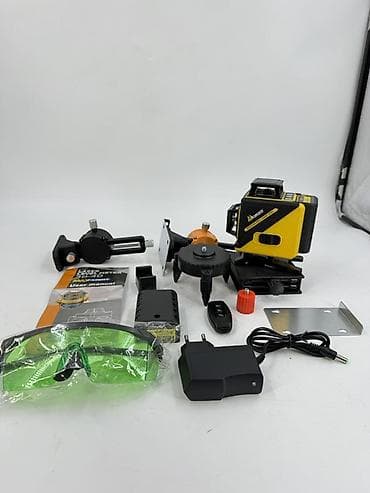 Курулуш жабдуулары: Лазерный уровень Akinzo, 3D/360° - Компактный корпус с резиновыми — 7