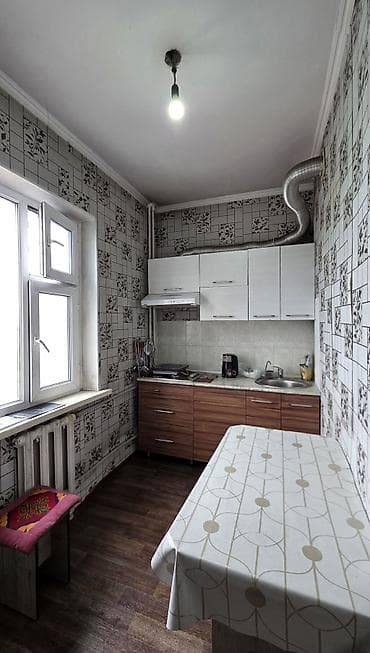 Продажа квартир: 1 комната, 35 м², 105 серия, Аламедин-1 мкр 105 серия, 8 этаж, Косметический ремонт — 5