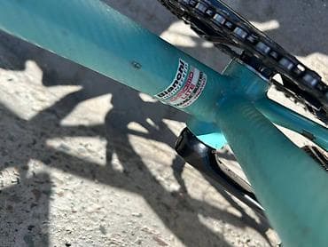 Спорт жана хобби: Bianchi Pista steel chromo lite heat treated double butted 50 см — 5
