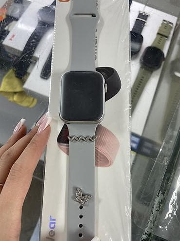 Amazfit: Смарт-часы с прямоугольным сенсорным экраном и серым силиконовым — 1