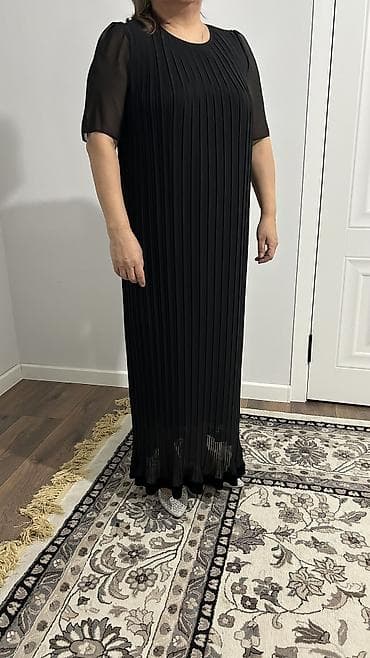 туфли черные с красивой отделкой: Вечернее платье королевский велюр и креп шифон двойка - Цвет — 6