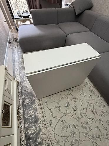 складная парта: Стол трансформер Для кухни, Стол-книжка, цвет - Белый — 4