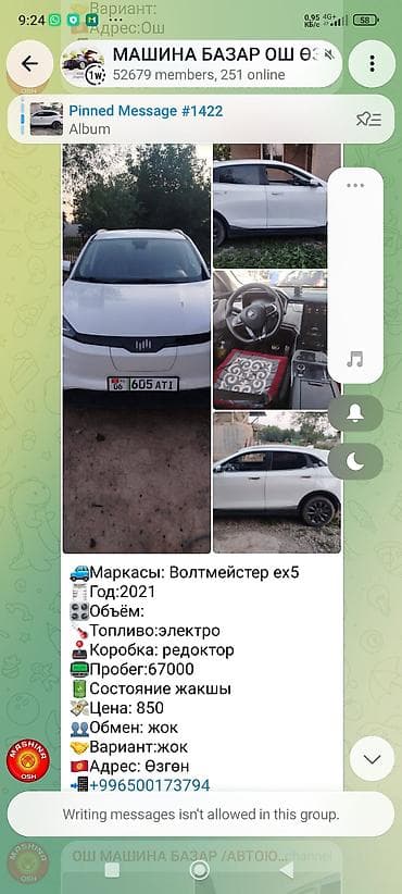 Weltmeister EX5, 2021 г., 67000 км — 1