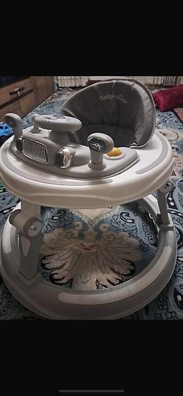 ходунок baby walker: Ходунки для малышей Babywalker (серо-белые) - Круглая устойчивая база — 2