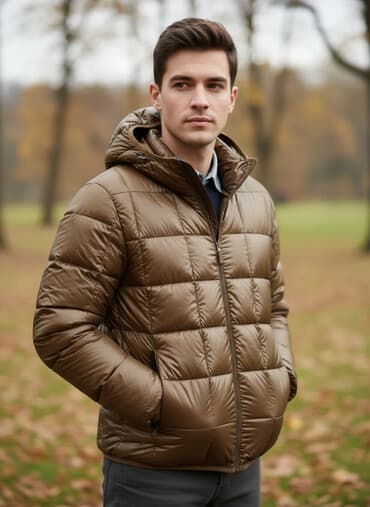 винтажные одежды: Эркектердин курткасы, XL, H&M, Жаңы, түсү - Күрөң, Өзү алып кетүү, Акылуу жеткирүү, Акысыз жеткирүү — 1