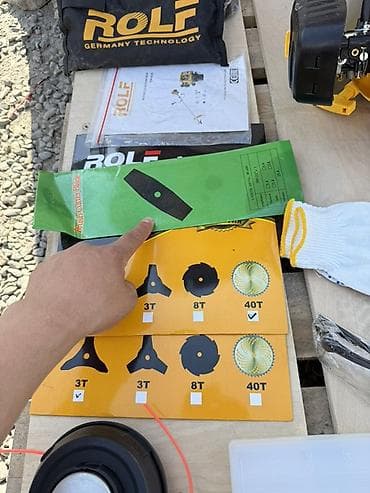 без двиготеля: Бензиновый триммер/мотокоса ROLF/Бензокоса гарантия менен 4 такный май — 5