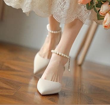 dc dc: Туфли-лодочки женские, кремово-белые, с острым мысом и изящным — 2