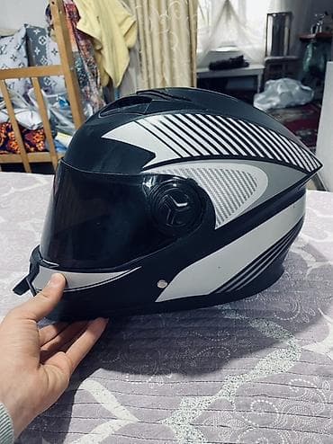 детское сидение на велосипед: Продаю шлем полноразмерный мотоциклетный шлем с затемнённым визором — 3