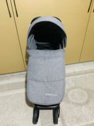 детская коляска с дождевиком: Балдар арабасы, түсү - Кара — 16