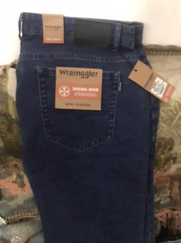 кийим сатам: Мужские джинсы Wrampggler (Original Denim) Размер 42 - Тёмно-синий — 1
