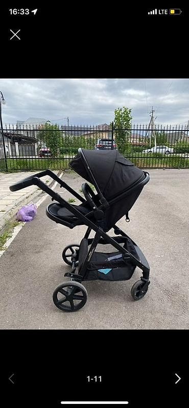 Прогулочная коляска Mompush (надпись на бампере mompush), цвет black