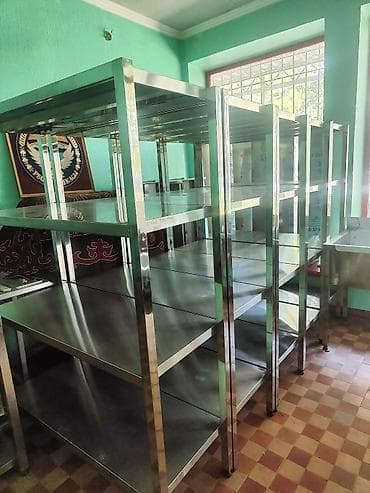 Торговое оборудование: Стеллаж 4‑х уровневый из нержавеющей стали по выгодной цене!!! - — 2