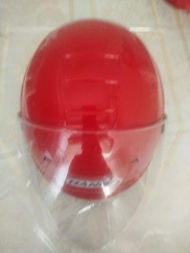 коньки каракол: Велошлем с визором, красный - Тип: открытый шлем (полулицевой) с — 2
