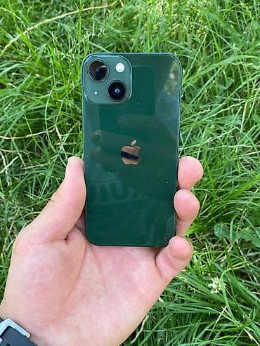 IPhone 13 mini, Б/у, 128 ГБ, Зеленый, Защитное стекло, Чехол, Кабель, 100 % — 2